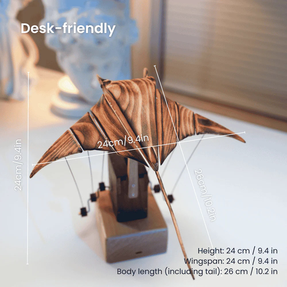 Handmade Wooden Manta Ray
