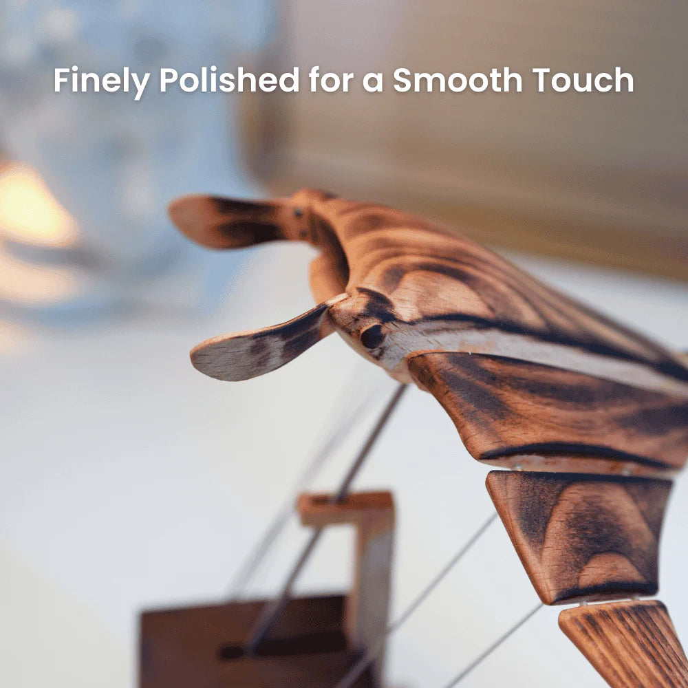 Handmade Wooden Manta Ray